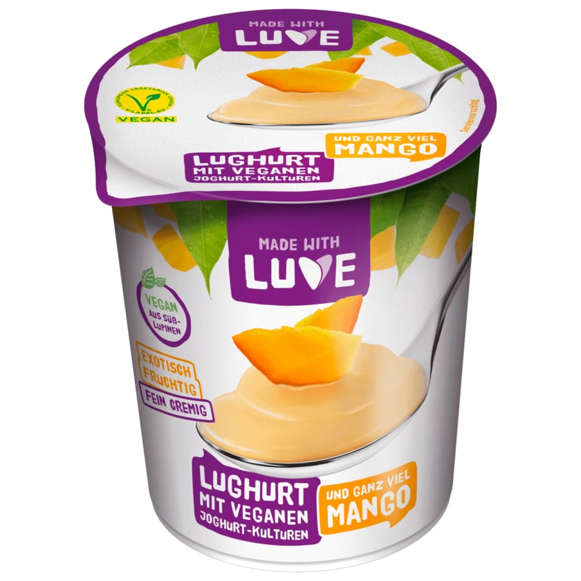 Made with Luve Lupinen-Joghurtalternative Mango vegan 500g